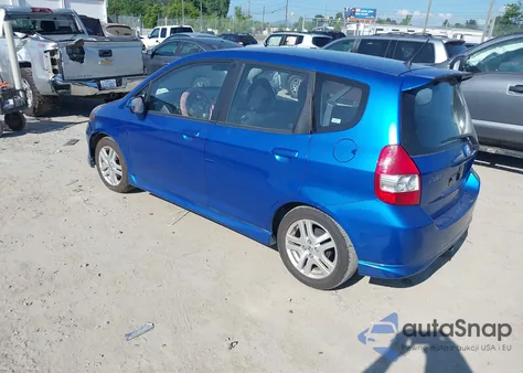 2008 Honda Fit Sport из США, поврежденный, VIN JHMGD38618S013528